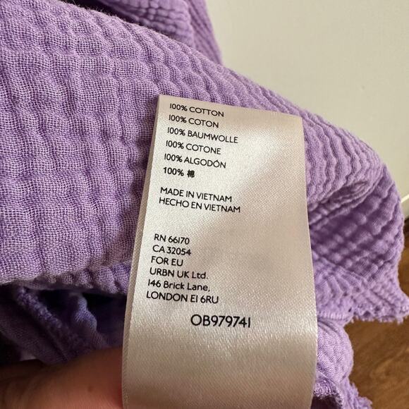 Free People Summer Daydream Button Down in Purple - Picture 7 of 9